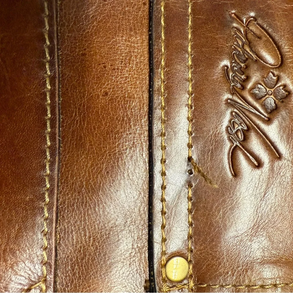 Patricia Nash Leather Luzille Convertible Backpack/ Crossbody. - Picture 5 of 11